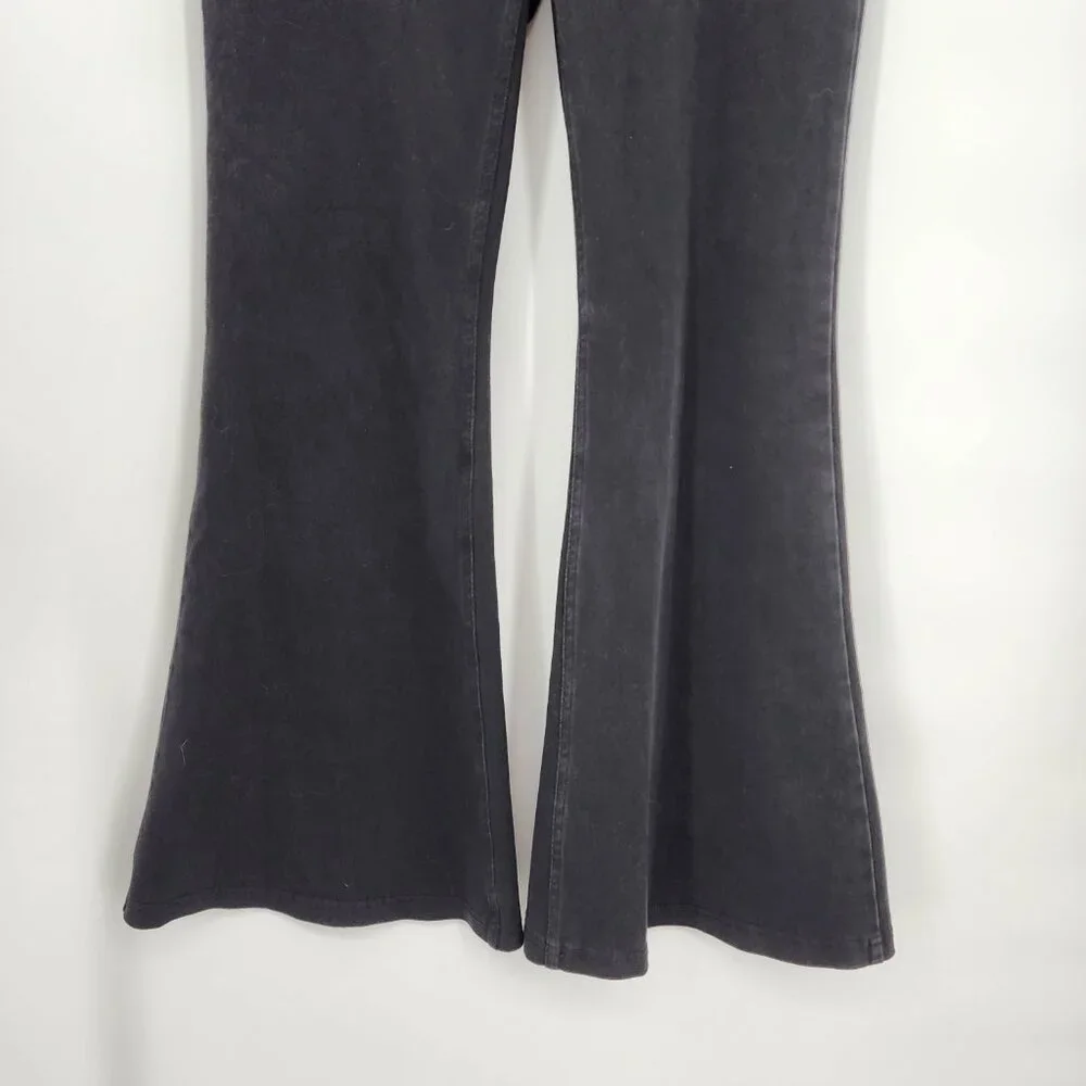 HALARA Magic Denim High Waist Crossover Flare Jeans Black Wash Various NWOT - Picture 6 of 9